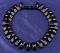 Bakelite Faceted Licorice Fringe Necklace