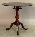 Queen Anne style mahogany tea table
