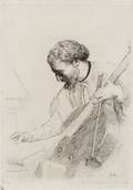 Alphonse Legros French 18371911 Cello Player