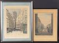 Tavik Frantisek Simon Czechoslovakian 18771942 Lot of Two City Views Errands on a Winter Day
