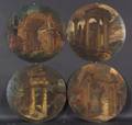 Manner of Giovanni Paolo Panini Italian 16911765 Lot of Four Views of Classical Ruins