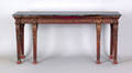 George III style mahogany slab table ca 1920