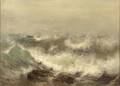 W Warren Brown Canadian b 1881 Crashing Surf