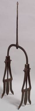 Cast Iron Double Eel or Fish Spear