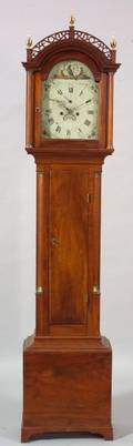 Federal Cherry Tall Case Clock