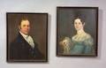 American School 19th Century Pair of Portraits of a Lady and a Gentleman