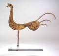Sheet and Wrought Iron Peacock Weather Vane