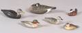 Six Carved and Painted Miniature Water Fowl Decoys