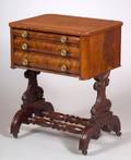 Classical Carved Mahogany Dressing Table