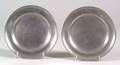Two Small Pewter Plates