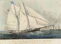 Currier  Ives publishers American 18571907 The Yacht Henrietta of NY 205 tons