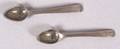 Two Miniature Coin Silver Apprentice Spoons