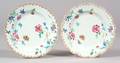 Pair of Chinese Export Porcelain Famille Rose Plates
