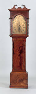 Federal mahogany tall case clock early 19th c