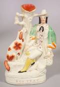 Staffordshire Pottery Figural Spill Vase