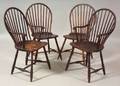 Pair of Bowback Windsor Bambooturned Armchairs