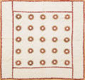 Mariners compass patchwork quilt 19th c