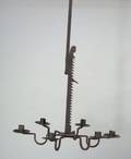 Wrought Iron SixBranch Chandelier