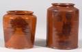 Two Redware Pottery Jars