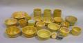 Approximately Twentytwo Glazed Yellowware and Ceramic Kitchen Jars and Bowls