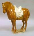 Tang Dynasty Type Glazed Pottery Horse Figure