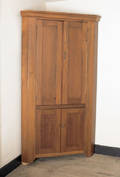 Pennsylvania one piece corner cupboard mid 19th c