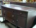 JK Rishel Furniture Co Federalstyle Mahogany and Mahogany Veneer Bowfront Sideboard