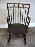 Black Painted Windsor Birdcage Armrocker