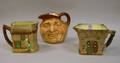 Royal Doulton Old Curiosity Shop and Old London Relief Pitchers and a John Barleycorn Character Jug