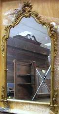 Continental Rococostyle Carved Giltwood Mirror with Inset Mirror Segments