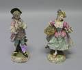 Pair of German Porcelain Early 19th Century Style Figures
