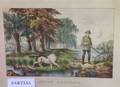 Currier  Ives Print Snipe Shooting