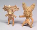 Two PreColumbian Pottery Figures
