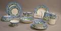 Thirtythree Piece 1920s Crown Staffordshire Floral Decorated Porcelain Breakfast Set