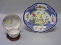 Chinese Export Porcelain Shaped Platter Cup and Saucer
