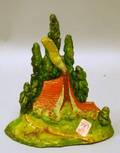 Painted Cast Iron Cottage Doorstop