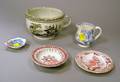 Five Assorted English Transfer Decorated Staffordshire Childrens Items