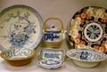 Seven Asian Decorated Porcelain Tableware Items