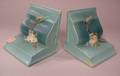 Pair of Roseville Pottery Apple Blossom Bookends