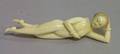 Small Asian Carved Ivory Doctors Reclining Female Nude Model