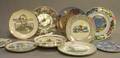 Collection of Eleven Mid20th Century Souvenir Plates