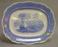 Davenport Light Blue and White Transfer Decorated Staffordshire Platter