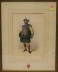 Framed Handcolored Lithograph Clan Donchadh of Mar