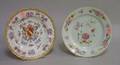 Samson Enameled Armorial Decorated Porcelain Plate and a Chinese Export Porcelain Plate