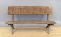 Painted advertising bench for Liners Furniture