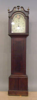 English mahogany tall case clock