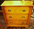 Diminutive Maple and Pine ThreeDrawer Chest