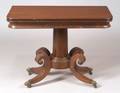 Classical Carved Mahogany Pedestalbase Card Table
