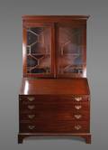George III Style Mahogany Secretaire Bookcase