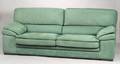 RocheBobois Les Contemporains Green Leather Upholstered Sofa